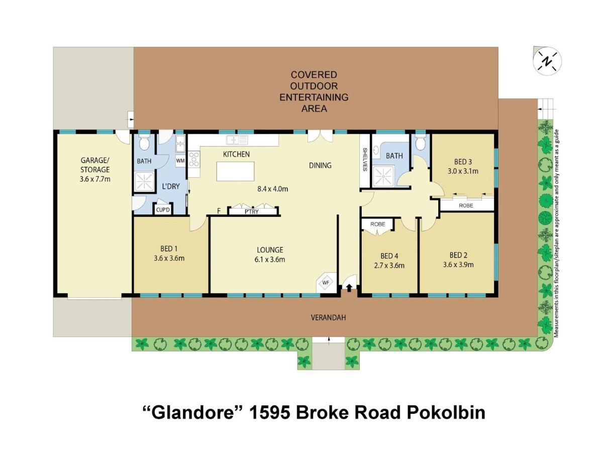 Glandore Vineyard Homestead. Home To A Onsite Cellar Door ポーコルビン エクステリア 写真